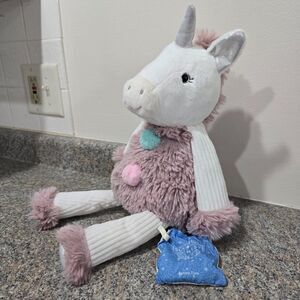 Scentsy Buddy DAZZLE Unicorn Plush 16" Pink White - Scent Pak Jammy Time